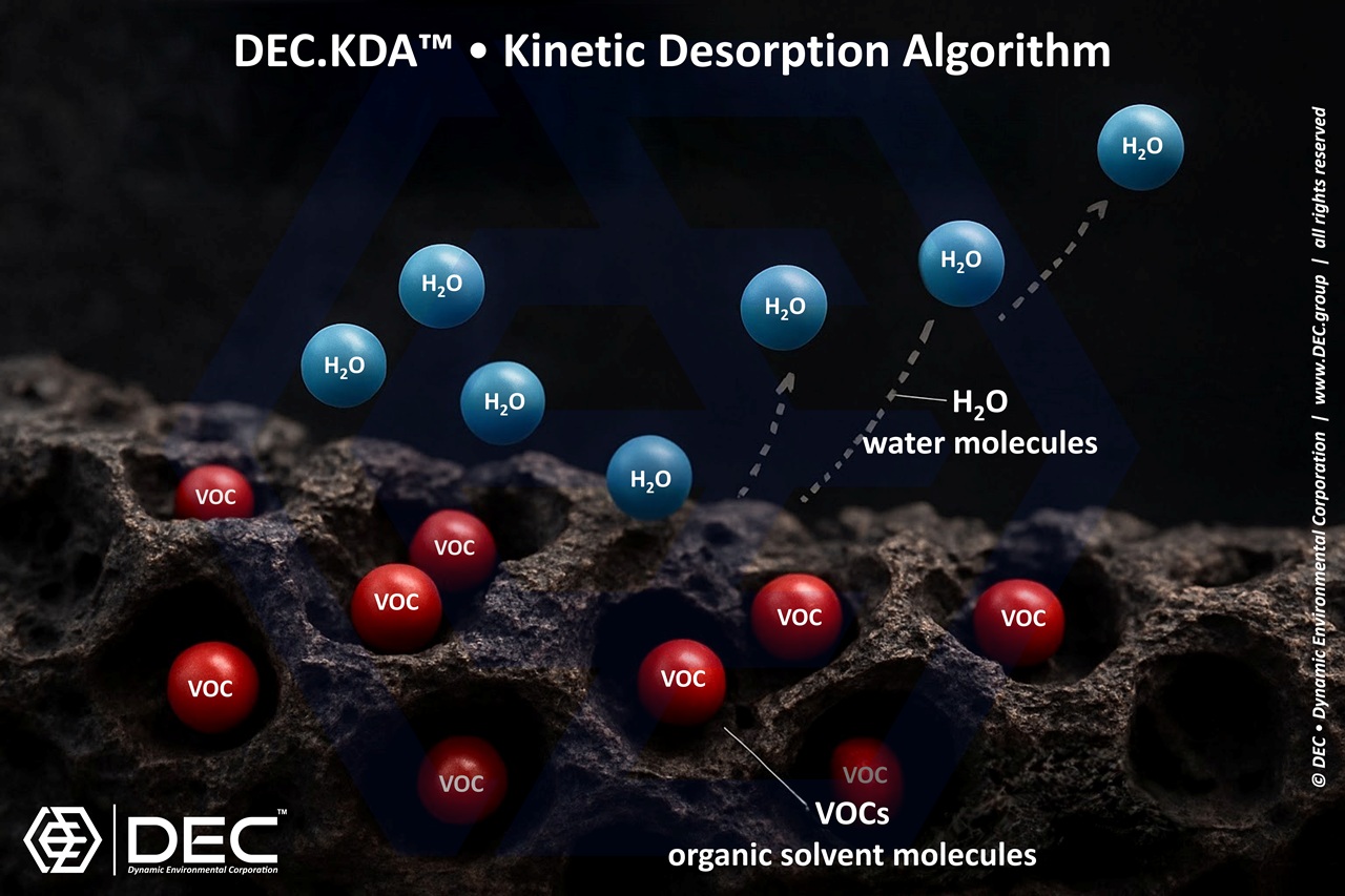 DEC.KDA™ Kinetic Desorption Algorithm diagram