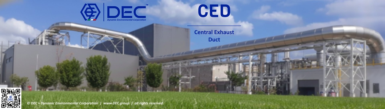 Central Exhaust Duct, Solvent Laden Air, SLA, VOC abatement, volatile organic compounds, industrial ventilation, air pollution control, exhaust ducting, emission control, environmental compliance, industrial exhaust, air treatment system, RTO, regenerative thermal oxidizer, activated carbon, solvent recovery, air purification, industrial air quality, exhaust system design, CED, DEC.CED, DEC, Dynamic Environmental Corporation (DEC), DEC IMPIANTI, DEC HOLDING, DEC SERVICE, DEC ENGINEERING, DEC AUTOMATION, DEC LAB, DEC ANALYTICS, DEC Group