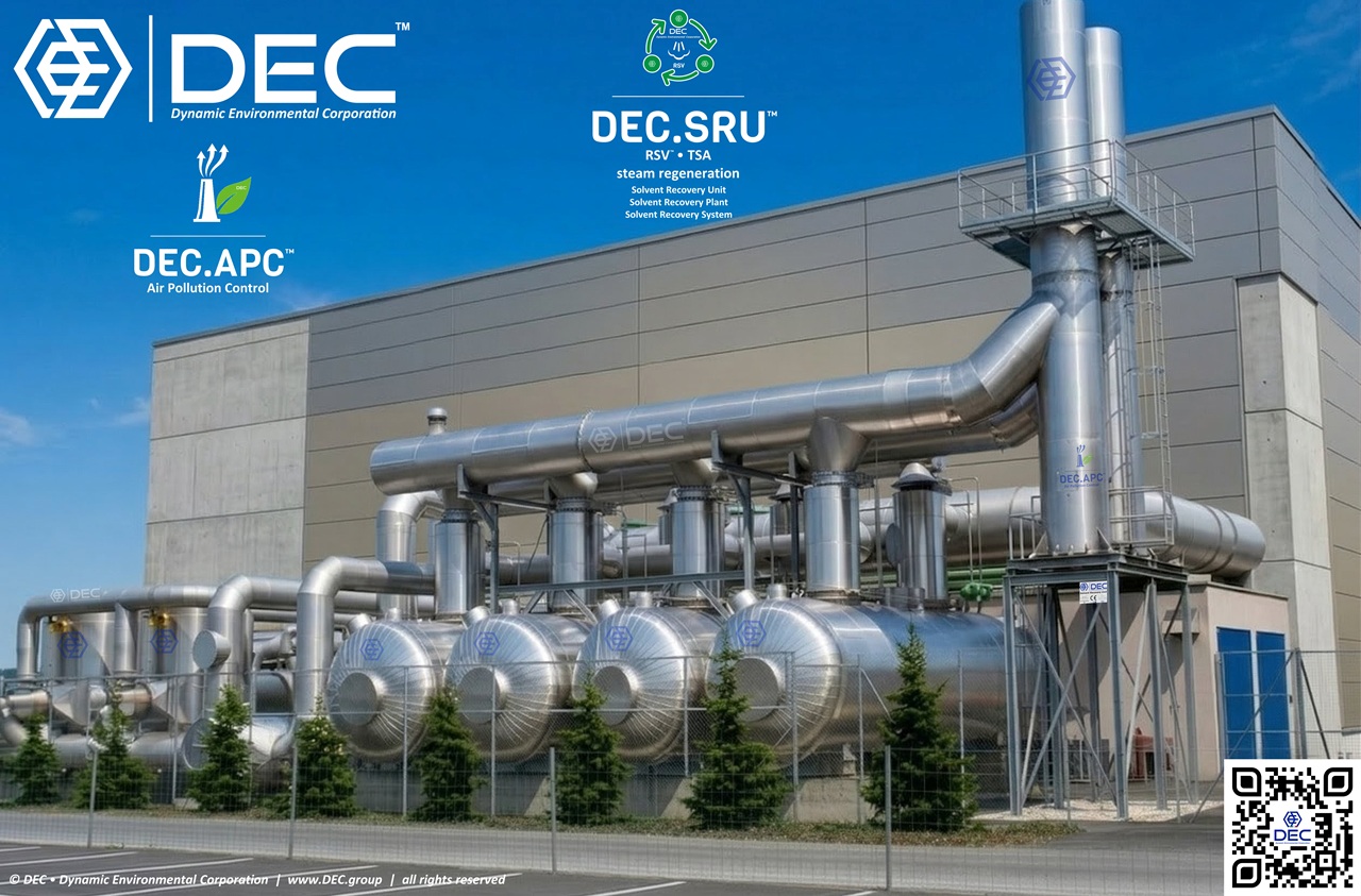 Solvent Recovery Unit (DEC.SRU, CBS™, RSG™ process), CHXK | cyclohexanone | solvent recovery | activated carbon | nitrogen regeneration, installed at a large coating site (year 1992, CH) | DEC • Dynamic Environmental Corporation S.p.A. DEC, Dynamic Environmental Corporation, DEC IMPIANTI, DEC HOLDING, DEC SERVICE, DEC ENGINEERING, DEC AUTOMATION, DEC LAB, DEC ANALYTICS, MEK recovery, activated carbon Solvent Recovery Unit, solvent recovery, activated carbon, MEK, ketone, ketones, VOC treatment, inert gas regeneration, dehydration, water content, diacetyl, oxidation, spontaneous heating, hot spot, continuous operation, carbon bed adsorption systems, distillation, gas stream, VOC emission control, solvent recovery, VOC recovery, VOC abatement, solvent recovery systems, VOC recovery system, Solvent Recovery Unit, VOC recovery equipment, solvent recovery equipment, solvent recycling, VOC capture, solvent reclamation, solvent purification, VOC treatment, solvent regeneration, distillation, solvent distillation, VOC recovery process, activated carbon, adsorbent, nitrogen, oxidizer, thermal oxidation, regenerative thermal oxidizer, LEL monitoring, solvent recovery for flexible packaging, flexible packaging, converting, engineering, supply, turnkey, sustainable, innovation, decarbonization, carbon reduction, low carbon, carbon neutrality, net-zero emissions, greenhouse gas mitigation, carbon footprint, carbon capture and storage (CCS), energy efficiency, sustainability, carbon offset, circular economy, climate change, climate policy, climate action, environmental challenges, sustainable development, sustainability roadmap