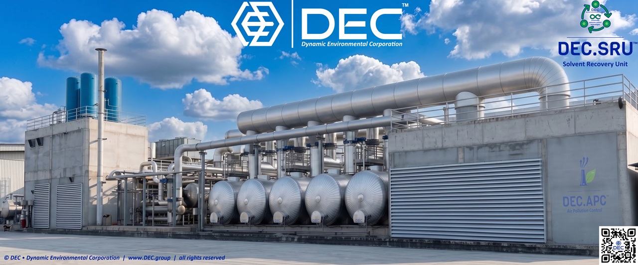 activated-carbon solvent recovery unit for industrial solvent recovery | DEC • Dynamic Environmental Corporation activated-carbon solvent recovery unit for industrial solvent recovery