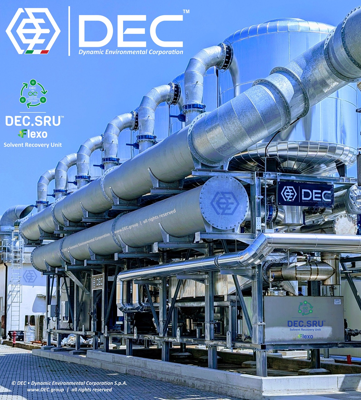 solvent recovery for flexo, activated carbon solvent recovery, solvent recovery, Solvent Recovery Unit (SRU), solvent recovery plant (SRP), solvent recovery system (SRS), high capacity solvent recovery, activated carbon, activated carbon adsorption system, impianto recupero solventi, sistema recupero solventi, unità recupero solventi, récupération des solvants, récupération des COV, Unité de Récupération des Solvants (URS), recuperación de disolventes, recuperação de solventes, lösemittelrückgewinnung, lösemitteln aus abluftströmen, abluft rückgewinnung anlage (ARA), recupero solventi flessografia, industrial sustainable VOC control systems, air pollution, emission reduction, environmental sustainability, industrial emissions, air quality, VOC emission control, VOC abatement, pollution control, sustainable manufacturing, emission control technologies, VOC treatment, industrial hygiene, regulatory compliance, decarbonization, decarbonize, GHG, CO2, green technology, clean air solutions, pollution prevention, sustainable practices, energy efficiency, low emission systems, process optimization, environmental impact, industrial ventilation, VOC management, sustainable engineering, eco-friendly solutions, adsorbent, nitrogen, steam, vacuum, VOC recovery, air purification, air filtration, industrial air pollution control, environmental sustainability, economic responsibility, environmental responsibility, social responsibility, green technology, circular economy, composti organici volatili (COV), volatile organic compounds (VOC), composés organiques volatils (COV), compuestos orgánicos volátiles (COV), compostos orgânicos voláteis (COV), flüchtigen organischen Verbindungen, multisolvent recovery, multi-solvent recovery, engineering, sustainable, innovation, Beiren, BHS, Bobst, Cerutti, Comexi, Fischer Krecke (FK), Flexotecnica, Gallus, Huitong, Kohli, Nordmeccanica, PCMC, Pelikan, Windmoeller Hoelscher, Uteco, Rotomec, Schiavi, Soma, Acom, DEC, Dynamic Environmental Corporation (DEC), DEC IMPIANTI, DEC HOLDING, DEC SERVICE, DEC ENGINEERING, DEC AUTOMATION, DEC LAB, DEC ANALYTICS, DEC Group