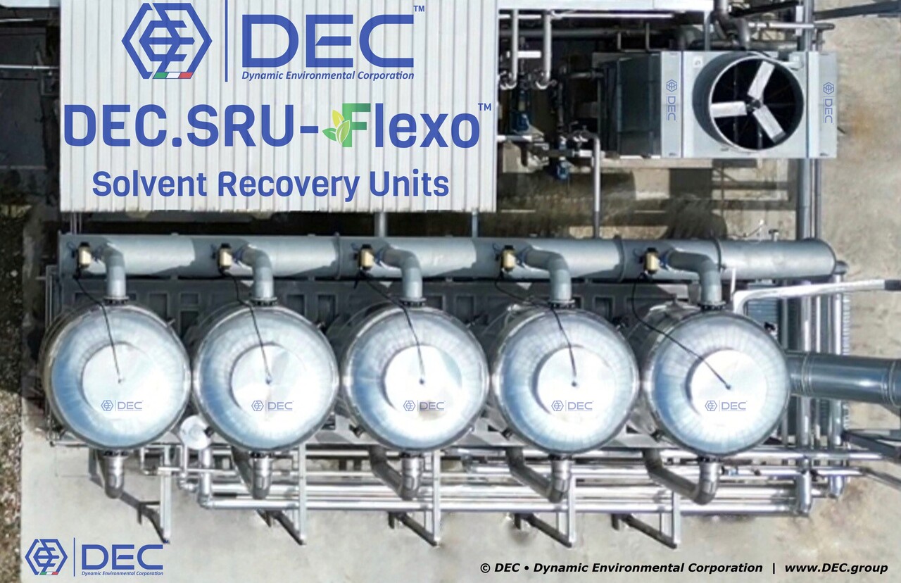 solvent recovery for flexo, activated carbon solvent recovery, solvent recovery, Solvent Recovery Unit (SRU), solvent recovery plant (SRP), solvent recovery system (SRS), high capacity solvent recovery, activated carbon, activated carbon adsorption system, impianto recupero solventi, sistema recupero solventi, unità recupero solventi, récupération des solvants, récupération des COV, Unité de Récupération des Solvants (URS), recuperación de disolventes, recuperação de solventes, lösemittelrückgewinnung, lösemitteln aus abluftströmen, abluft rückgewinnung anlage (ARA), recupero solventi flessografia, industrial sustainable VOC control systems, air pollution, emission reduction, environmental sustainability, industrial emissions, air quality, VOC emission control, VOC abatement, pollution control, sustainable manufacturing, emission control technologies, VOC treatment, industrial hygiene, regulatory compliance, decarbonization, decarbonize, GHG, CO2, green technology, clean air solutions, pollution prevention, sustainable practices, energy efficiency, low emission systems, process optimization, environmental impact, industrial ventilation, VOC management, sustainable engineering, eco-friendly solutions, adsorbent, nitrogen, steam, vacuum, VOC recovery, air purification, air filtration, industrial air pollution control, environmental sustainability, economic responsibility, environmental responsibility, social responsibility, green technology, circular economy, composti organici volatili (COV), volatile organic compounds (VOC), composés organiques volatils (COV), compuestos orgánicos volátiles (COV), compostos orgânicos voláteis (COV), flüchtigen organischen Verbindungen, multisolvent recovery, multi-solvent recovery, engineering, sustainable, innovation, Beiren, BHS, Bobst, Cerutti, Comexi, Fischer Krecke (FK), Flexotecnica, Gallus, Huitong, Kohli, Nordmeccanica, PCMC, Pelikan, Windmoeller Hoelscher, Uteco, Rotomec, Schiavi, Soma, Acom, DEC, Dynamic Environmental Corporation (DEC), DEC IMPIANTI, DEC HOLDING, DEC SERVICE, DEC ENGINEERING, DEC AUTOMATION, DEC LAB, DEC ANALYTICS, DEC Group