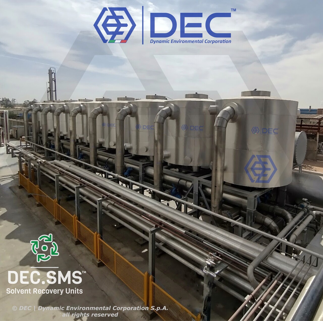 solvent recovery, Solvent Recovery Unit (SRU), Solvent Recovery Plant (SRP), Solvent Recovery System (SRS), solvent recycling, solvent reclamation, solvent recovery process, activated carbon solvent recovery, activated carbon, activated carbon adsorption system, impianto recupero solventi, sistema recupero solventi, unità recupero solventi, VOC recovery, VOC recovery process, VOC abatement, VOC emission control technology, VOC abatement systems, VOC recovery system, VOC recovery equipment, récupération des solvants, récupération des COV, Unité de Récupération des Solvants (URS), recuperación de disolventes, recuperação de solventes, lösemittelrückgewinnung, lösemitteln aus abluftströmen, abluft rückgewinnung anlage (ARA), industrial sustainable VOC control systems, air pollution, emission reduction, industrial emissions, air quality, VOC emission control, VOC abatement, pollution control, sustainable manufacturing, emission control technologies, VOC treatment, VOC capture, industrial hygiene, regulatory compliance, decarbonization, decarbonize, GHG, CO2, green technology, clean air solutions, pollution prevention, sustainable practices, energy efficiency, low emission systems, process optimization, environmental compliance, environmental impact, industrial ventilation, VOC management, sustainable engineering, eco-friendly solutions, adsorbent, adsorbent regeneration, nitrogen, steam, vacuum, VOC recovery, solvent purification, air purification, air filtration, industrial air pollution control, air pollution control, environmental sustainability, economic responsibility, environmental responsibility, social responsibility, green technology, circular economy, composti organici volatili (COV), volatile organic compounds (VOC), composés organiques volatils (COV), compuestos orgánicos volátiles (COV), compostos orgânicos voláteis (COV), flüchtigen organischen Verbindungen, Smart Modular System (SMS), Custom Built System (CBS), engineering, sustainable, innovation, Best Available Technique (BAT), BAT reference documents (BREF), Industrial Emissions Directive (IED), distillation, solvent distillation, activated carbon, adsorption, desorption, distillation, residual, oxygen, LEL monitoring, engineering, supply, turnkey, low carbon emissions, ultra low emission process (ULEP), green deal, carbon reduction, low carbon, carbon neutrality, near-zero emission (NZE), near zero, net zero, net-zero emissions, greenhouse gas mitigation, carbon footprint, carbon capture and storage (CCS), green house gas (GHG), CO2, chemical recycling, recycling, sustainability solutions, sustainability, reclaiming, carbon offset, circular economy, climate change, climate policy, climate action, environmental challenges, sustainable development, sustainability roadmap, solvent compatibility, efficiency, return of investment, ROI, cost, savings, cost reduction, Triple Bottom Line (TBL), Environmental Social Corporate Governance (ESG), DEC, Dynamic Environmental Corporation, DEC IMPIANTI, DEC HOLDING, DEC SERVICE, DEC ENGINEERING, DEC AUTOMATION, DEC LAB, DEC ANALYTICS, DEC Group