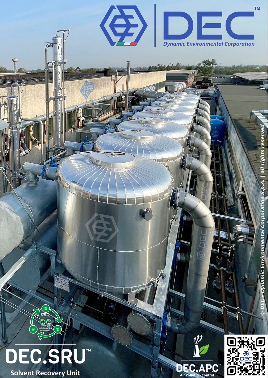 solvent recovery for lamination, activated carbon solvent recovery, solvent recovery, Solvent Recovery Unit (SRU), solvent recovery plant (SRP), solvent recovery system (SRS), high capacity solvent recovery, activated carbon, activated carbon adsorption system, impianto recupero solventi, sistema recupero solventi, unità recupero solventi, récupération des solvants, récupération des COV, Unité de Récupération des Solvants (URS), recuperación de disolventes, recuperação de solventes, lösemittelrückgewinnung, lösemitteln aus abluftströmen, abluft rückgewinnung anlage (ARA), recupero solventi flessografia, industrial sustainable VOC control systems, air pollution, emission reduction, environmental sustainability, industrial emissions, air quality, VOC emission control, VOC abatement, pollution control, sustainable manufacturing, emission control technologies, VOC treatment, industrial hygiene, regulatory compliance, decarbonization, decarbonize, GHG, CO2, green technology, clean air solutions, pollution prevention, sustainable practices, energy efficiency, low emission systems, process optimization, environmental impact, industrial ventilation, VOC management, sustainable engineering, eco-friendly solutions, adsorbent, nitrogen, steam, vacuum, VOC recovery, air purification, air filtration, industrial air pollution control, environmental sustainability, economic responsibility, environmental responsibility, social responsibility, green technology, circular economy, composti organici volatili (COV), volatile organic compounds (VOC), composés organiques volatils (COV), compuestos orgánicos volátiles (COV), compostos orgânicos voláteis (COV), flüchtigen organischen Verbindungen, multisolvent recovery, multi-solvent recovery, engineering, sustainable, innovation, Beiren, BHS, Bobst, Cerutti, Comexi, Fischer Krecke (FK), Flexotecnica, Gallus, Huitong, Kohli, Nordmeccanica, PCMC, Pelikan, Windmoeller Hoelscher, Uteco, Rotomec, Schiavi, Soma, Acom, DEC, Dynamic Environmental Corporation (DEC), DEC IMPIANTI, DEC HOLDING, DEC SERVICE, DEC ENGINEERING, DEC AUTOMATION, DEC LAB, DEC ANALYTICS, DEC Group