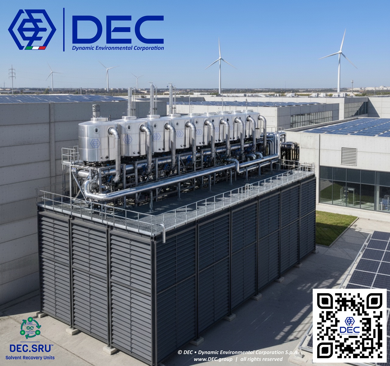 solvent recovery, solvent recovery unit (SRU), solvent recovery plant (SRP), solvent recovery system (SRS), activated carbon solvent recovery, active carbon solvent recovery plant, activated carbon adsorption with solvent recovery, Nitrogen regeneration, inert gas regeneration, N2 regeneration, TSA, thermal swing adsorption, steamless regeneration, dry regeneration, carbon bed regeneration, solvent desorption, impianto recupero solventi ad azoto, impianto recupero solventi, sistema recupero solventi, unità recupero solventi, récupération des solvants, récupération des COV, recuperación de disolventes, recuperação de solventes, lösemittelrückgewinnung, lösemitteln aus abluftströmen, solvent condensation, RSG, RSX, SRU, SRS, SRP, in situ, industrial sustainable VOC control systems, volatile organic compounds, VOC emission control, air pollution, emission reduction, environmental sustainability, industrial emissions, air quality, VOC abatement, pollution control, sustainable manufacturing, emission control technologies, VOC treatment, regulatory compliance, decarbonization, decarbonize, GHG, CO2, green technology, clean air solutions, pollution prevention, sustainable practices, energy efficiency, low emission systems, process optimization, environmental impact, industrial ventilation, VOC management, sustainable engineering, eco-friendly solutions, adsorbent, activated carbon, Nitrogen, N2, inert gas, steam, vacuum, VOC recovery, air purification, air filtration, industrial air pollution control, composti organici volatili (COV), volatile organic compounds (VOC), composés organiques volatils (COV), compuestos orgánicos volátiles (COV), compostos orgânicos voláteis (COV), flüchtigen organischen Verbindungen (FOV), environmental sustainability, economic responsibility, environmental responsibility, social responsibility, green technology, circular economy, thermal oxidation, distillation, LEL monitoring, Flexible packaging, Engineering, Supply, Turnkey, Sustainable, Innovation, DEC, Dynamic Environmental Corporation (DEC), DEC IMPIANTI, DEC HOLDING, DEC SERVICE, DEC ENGINEERING, DEC AUTOMATION, DEC LAB, DEC ANALYTICS, DEC Group