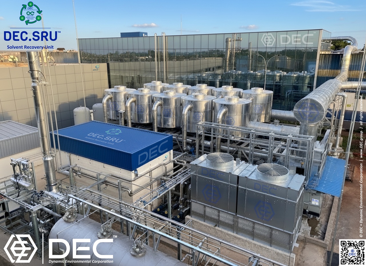 DEC.SRU_SMS™ ♻️ full electric Solvent Recovery Unit (Smart Modular Systems), activated carbon, Nitrogen regeneration (RSG™ process), installed at a flexible packaging site | DEC • Dynamic Environmental Corporation solvent recovery, solvent recovery unit (SRU), solvent recovery plant (SRP), solvent recovery system (SRS), activated carbon solvent recovery, active carbon solvent recovery plant, activated carbon adsorption with solvent recovery, Nitrogen regeneration, inert gas regeneration, N2 regeneration, TSA, thermal swing adsorption, steamless regeneration, dry regeneration, carbon bed regeneration, solvent desorption, impianto recupero solventi ad azoto, impianto recupero solventi, sistema recupero solventi, unità recupero solventi, récupération des solvants, récupération des COV, recuperación de disolventes, recuperação de solventes, lösemittelrückgewinnung, lösemitteln aus abluftströmen, solvent condensation, RSG, RSX, SRU, SRS, SRP, in situ, industrial sustainable VOC control systems, volatile organic compounds, VOC emission control, air pollution, emission reduction, environmental sustainability, industrial emissions, air quality, VOC abatement, pollution control, sustainable manufacturing, emission control technologies, VOC treatment, regulatory compliance, decarbonization, decarbonize, GHG, CO2, green technology, clean air solutions, pollution prevention, sustainable practices, energy efficiency, low emission systems, process optimization, environmental impact, industrial ventilation, VOC management, sustainable engineering, eco-friendly solutions, adsorbent, activated carbon, Nitrogen, N2, inert gas, steam, vacuum, VOC recovery, air purification, air filtration, industrial air pollution control, composti organici volatili (COV), volatile organic compounds (VOC), composés organiques volatils (COV), compuestos orgánicos volátiles (COV), compostos orgânicos voláteis (COV), flüchtigen organischen Verbindungen (FOV), environmental sustainability, economic responsibility, environmental responsibility, social responsibility, green technology, circular economy, thermal oxidation, distillation, LEL monitoring, Flexible packaging, Engineering, Supply, Turnkey, Sustainable, Innovation, DEC, Dynamic Environmental Corporation (DEC), DEC IMPIANTI, DEC HOLDING, DEC SERVICE, DEC ENGINEERING, DEC AUTOMATION, DEC LAB, DEC ANALYTICS, DEC Group