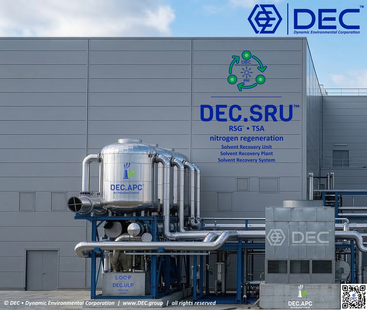 DEC.SRU™ | DEC.SMS™ solvent recovery, activated carbon, TSA on-site regeneration | installed at a large flexible packaging industry | DEC • Dynamic Environmental Corporation SRU, ROH recovery, alcohol recovery, ETOH recovery, ETA recovery, IPOH recovery, IPA recovery, NPA recovery, alcohol, ethanol, isopropanol, npropanol, normal propanol, propanol, coating, lacquer, activated carbon Solvent Recovery Unit, solvent recovery, activated carbon, VOC treatment, TSA regeneration, steam regenration, inert gas regeneration, dehydration, decanter, water content, oxidation, spontaneous heating, continuous operation, carbon bed adsorption systems, distillation, gas stream, VOC emission control, solvent recovery, VOC recovery, VOC abatement, solvent recovery systems, VOC recovery system, Solvent Recovery Unit, VOC recovery equipment, solvent recovery equipment, solvent recycling, VOC capture, solvent reclamation, solvent purification, VOC treatment, solvent regeneration, distillation, solvent distillation, VOC recovery process, activated carbon, adsorbent, nitrogen, oxidizer, thermal oxidation, regenerative thermal oxidizer, LEL monitoring, solvent recovery for flexible packaging, flexible packaging, flexo, converting, engineering, supply, turnkey, sustainable, innovation, decarbonization, carbon reduction, low carbon, carbon neutrality, net-zero emissions, greenhouse gas mitigation, carbon footprint, carbon capture and storage (CCS), energy efficiency, sustainability, carbon offset, circular economy, climate change, climate policy, climate action, environmental challenges, sustainable development, sustainability roadmap, DEC, Dynamic Environmental Corporation, DEC IMPIANTI, DEC HOLDING, DEC SERVICE, DEC ENGINEERING, DEC AUTOMATION, DEC LAB, DEC ANALYTICS