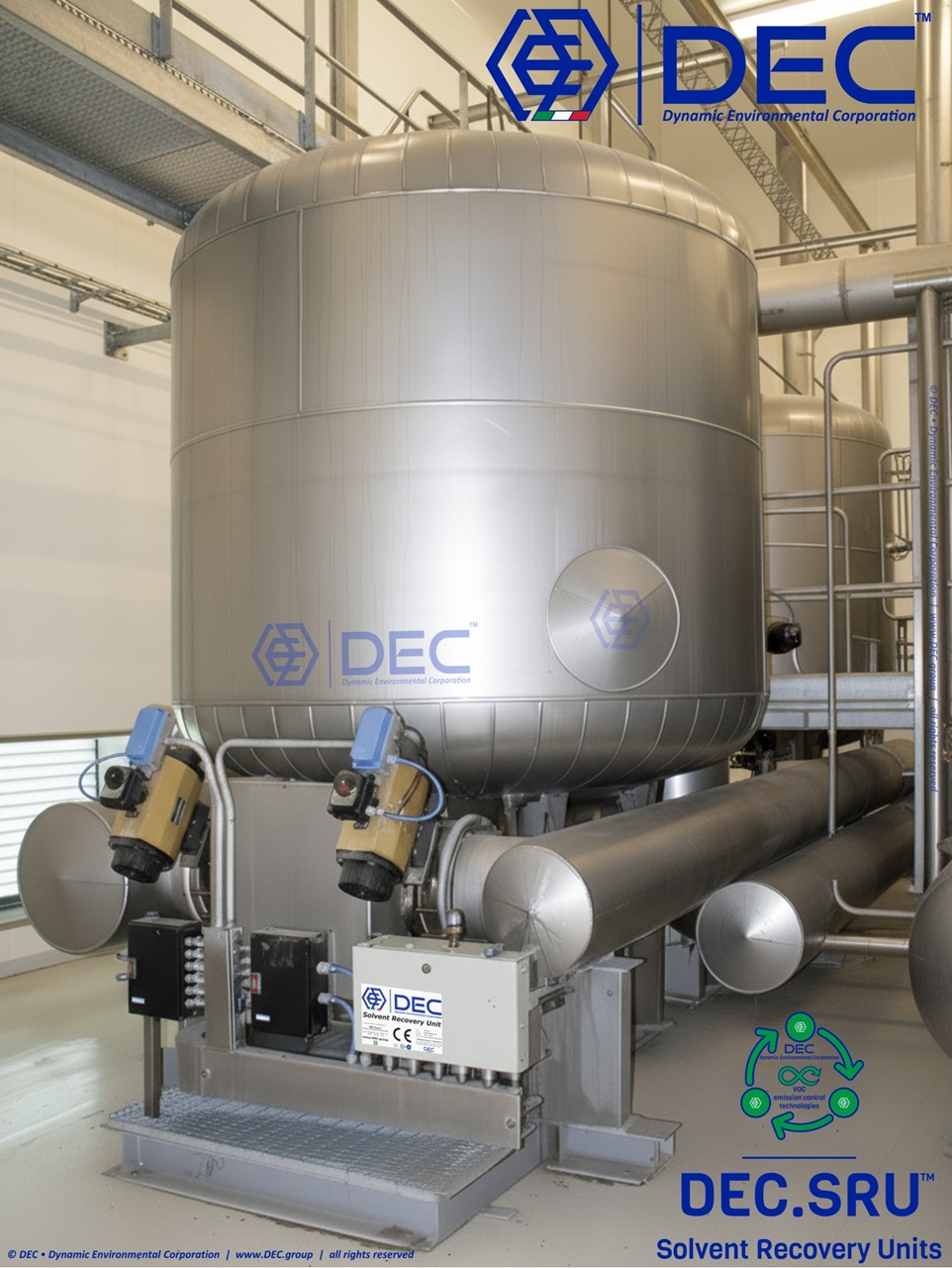 Vacuum Regeneration, Vacuum Regenerated Solvent Recovery, Vacuum Regenerated Solvent Recovery Unit, Solvent Recovery Unit, Solvent Recovery System, Solvent Recovery Plant, SMS, Smart Modular System, CBS, Custom Built System, VOC emission control, vacuum regeneration, RTV, VRU, VSA, TSA and VSA cycle, nitrogen regeneration, solvent recovery, VOC recovery, VOC abatement, solvent recovery systems, VOC recovery system, solvent recovery unit, VOC recovery equipment, solvent recovery equipment, solvent recycling, VOC capture, solvent reclamation, solvent purification, VOC treatment, solvent regeneration, distillation, solvent distillation, VOC recovery process, activated carbon, adsorbent, nitrogen, Adsorption process, Chemical filtration, Carbon adsorbents, Solvent recycling, Environmental sustainability, Process optimization, Recovery efficiency, Industrial filtration, Contaminant removal, Regeneration technology, VOC (Volatile Organic Compound) recovery, Air pollution control, Emission reduction, Activated carbon solvent recovery, Nitrogen regeneration, Solvent recovery, Activated carbon, VOC recovery, Air purification, Air filtration, Industrial air pollution control, VOC emission control, Environmental sustainability, Green technology, Nitrogen regeneration, inert gas regeneration, Thermal swing adsorption, pressure swing adsorption, vacuum regeneration, carbon bed regeneration, Solvent desorption, Solvent condensation, in situ, DEC, Dynamic Environmental Corporation, DEC IMPIANTI, DEC HOLDING, DEC SERVICE, DEC ENGINEERING, DEC AUTOMATION, DEC LAB, DEC ANALYTICS, SRU, SRS, SRP