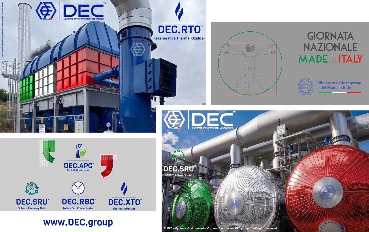 VOC emission control, solvent recovery, thermal oxidation, rotary bed concentrators, industrial emission control, emission control technologies, sustainable environmental solutions, environmental control systems, air pollution control, industrial solvent recovery, environmental engineering solutions, emission reduction technology, sustainable industrial technology, activated carbon solvent recovery, inert gas solvent recovery, customized VOC emission control systems, environmental compliance, sustainable technology, industrial air pollution, activated carbon, nitrogen regeneration, air quality improvement, pollution control equipment, VOC abatement systems, DEC, Dynamic Environmental Corporation (DEC), DEC IMPIANTI, DEC HOLDING, DEC SERVICE, DEC ENGINEERING, DEC AUTOMATION, DEC LAB, DEC ANALYTICS, DEC Group