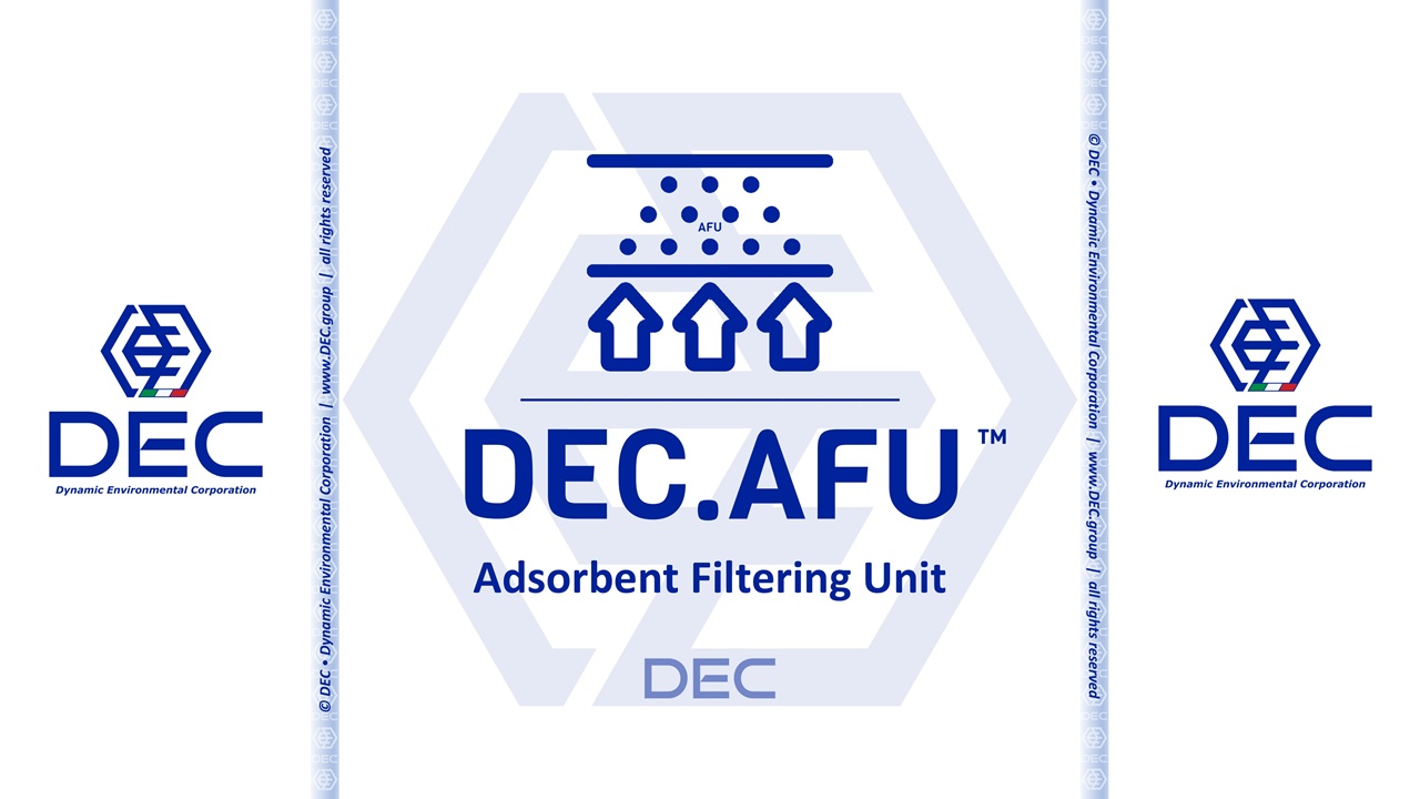 adsorbent filtering unit, ACF, AFU, activated carbon filters, disposable adsorbent filters, disposable activated carbon filters, Non-Regenerable Carbon Adsorbers, VOC removal, air purification, air quality, industrial air purifiers, VOC emissions, Volatile organic compounds, activated carbon replacement, DEC, Dynamic Environmental Corporation (DEC), DEC IMPIANTI, DEC HOLDING, DEC SERVICE, DEC ENGINEERING, DEC AUTOMATION, DEC LAB, DEC ANALYTICS, DEC Group