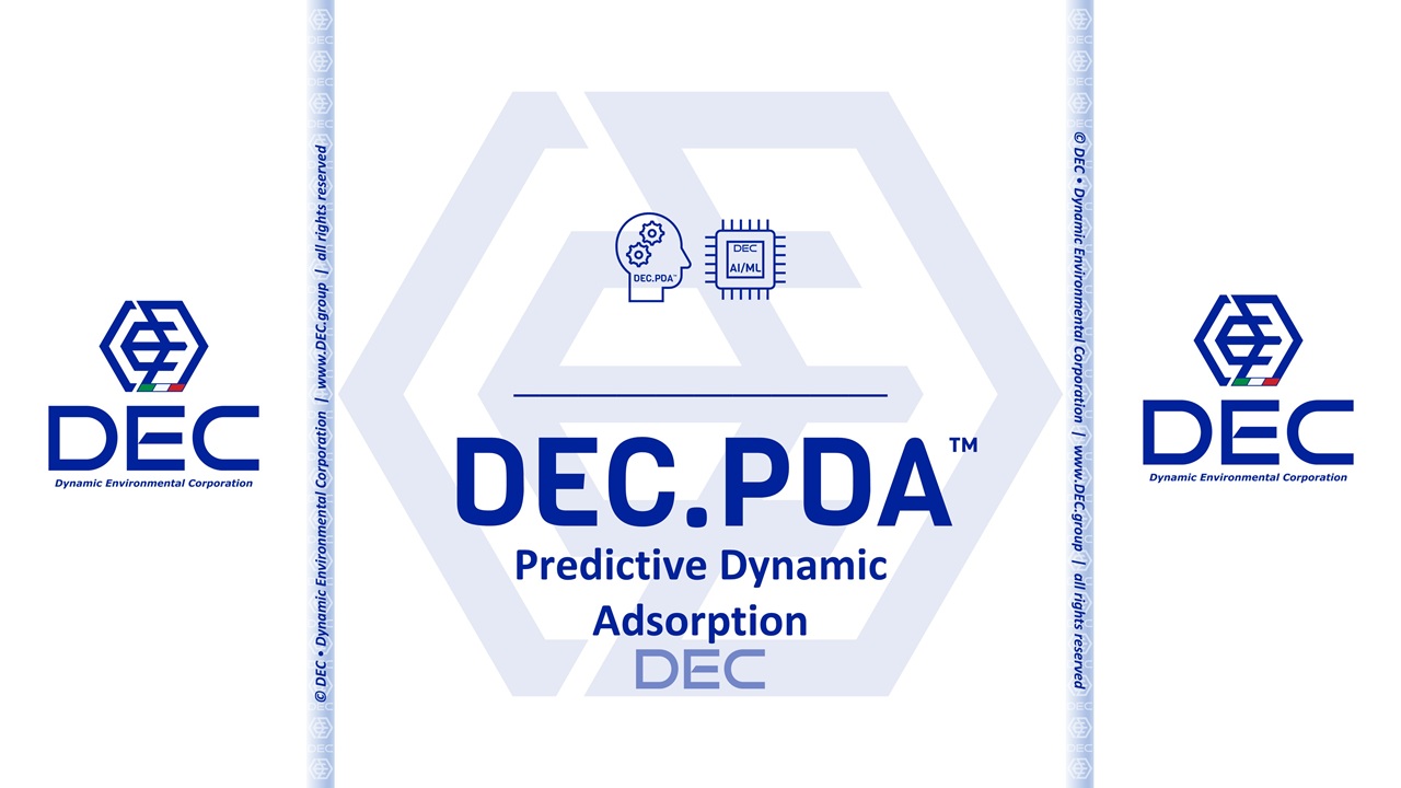 Predictive Dynamic Algorithm, Solvent Recovery, SRU Optimization, AI for VOC Control, Dynamic Process Optimization, Reduce Energy Costs, VOC Recovery, gas phase activated carbon Solvent Recovery, Temperature Swing Adsorption, DEC.PDA, DEC.AIP, DEC, Dynamic Environmental Corporation (DEC), DEC IMPIANTI, DEC HOLDING, DEC SERVICE, DEC ENGINEERING, DEC AUTOMATION, DEC LAB, DEC ANALYTICS, DEC Group