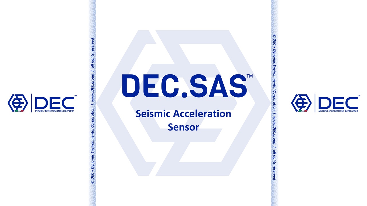 seismic acceleration detector, chemical plant safety, earthquake shutdown, controlled shutdown, seismic detection, industrial safety, plant resilience, hazard mitigation, critical infrastructure, seismic monitoring, safety instrumented system, emergency shutdown system, plant protection, vibration sensor, SAS, DEC.SAS, SAD, DEC.SAD, DEC, Dynamic Environmental Corporation (DEC), DEC IMPIANTI, DEC HOLDING, DEC SERVICE, DEC ENGINEERING, DEC AUTOMATION, DEC LAB, DEC ANALYTICS, DEC Group