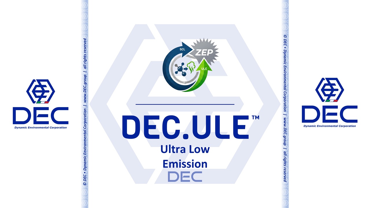 DEC.ULE™ ultra-low emission and zero emission plant process diagram
