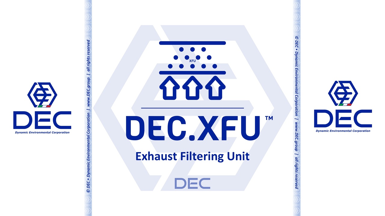 DEC.XFU™ • exhaust filtering unit | DEC • Dynamic Environmental Corporation DEC.XFU™ Exhaust Filtering Unit brand image