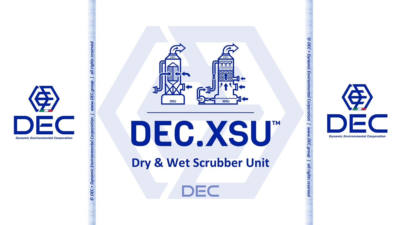 Dry & Wet Scrubber Units ♻️ DEC.XSU™ air pollution control, dry scrubber, wet scrubber, gas stream, particulate matter, adsorbent, gaseous pollutants, venturi scrubber, spray chamber, cyclonic spray scrubber, packed bed scrubber, ejector venturi scrubber, dust removal, acidic gases, scrubber configurations, DEC.DSU, DSU, DEC.WSU, WSU, DEC, Dynamic Environmental Corporation, DEC IMPIANTI, DEC HOLDING, DEC SERVICE, DEC ENGINEERING, DEC AUTOMATION, DEC LAB, DEC ANALYTICS, DEC Group