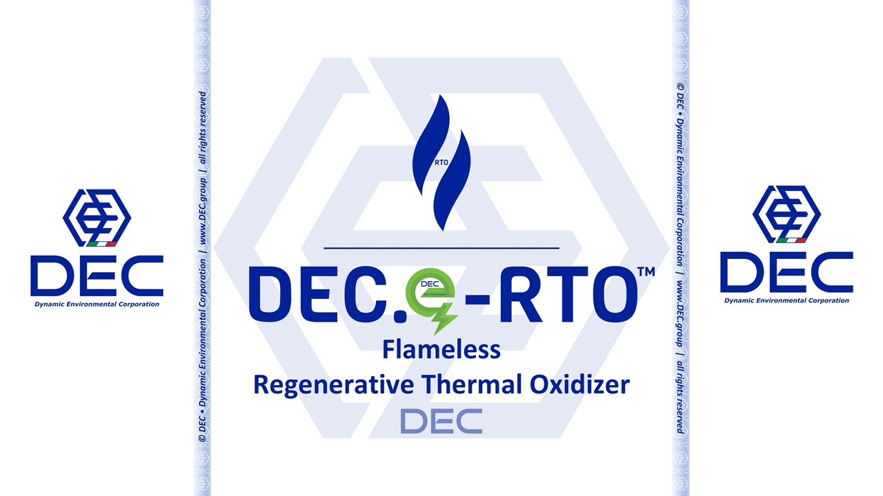 Flameless Thermal oxidizer, Flameless Thermal incinerator, Flameless Oxidation equipment, Flameless Regenerative Thermal Oxidizer (e-RTO), Flameless Recuperative thermal oxidizer, Fameless RTO, Electric RTO, full electric Thermal oxidizer, electric thermal oxidizer, electrically-heated RTO, full electric Thermal incinerator, full electric Oxidation equipment, full electric Regenerative Thermal Oxidizer (e-RTO), full electric Recuperative Thermal Oxidizer, electrified, Compact RTO, GHG, CO2, scope 1, NOx, CO, N2O, afterburner, air pollution control, Industrial exhaust treatment, Volatile organic compounds (VOCs), Hazardous air pollutants (HAPs), emission control system, pollution abatement, industrial emissions control, combustion chamber, destruction efficiency, heat recovery, exhaust gas treatment, Energy efficiency, Furnaces, RTO, e-RTO, RCO, XTO, TOX, VOC, HAP, used Thermal Oxidizer, second hand Thermal Oxidizer, Thermal Oxidation, Thermal Oxidizer Service, Thermal Oxidizer Repair, Thermal Oxidizer Maintenance, oxidiser, MACT, BACT, RACT, EPA, Title V Permit, Destruction Efficiency, 99% Destruction Efficiency, Combustion, Combustion Controls, environmental services, DEC, Dynamic Environmental Corporation (DEC), DEC IMPIANTI, DEC HOLDING, DEC SERVICE, DEC ENGINEERING, DEC AUTOMATION, DEC LAB, DEC ANALYTICS, DEC Group